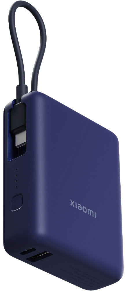 Портативный аккумулятор Xiaomi 33W Power Bank 10000mAh (встроенный кабель) синий BHR9341GL